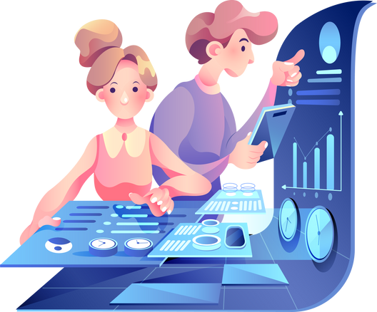 Analysis Digital Marketing Illustration